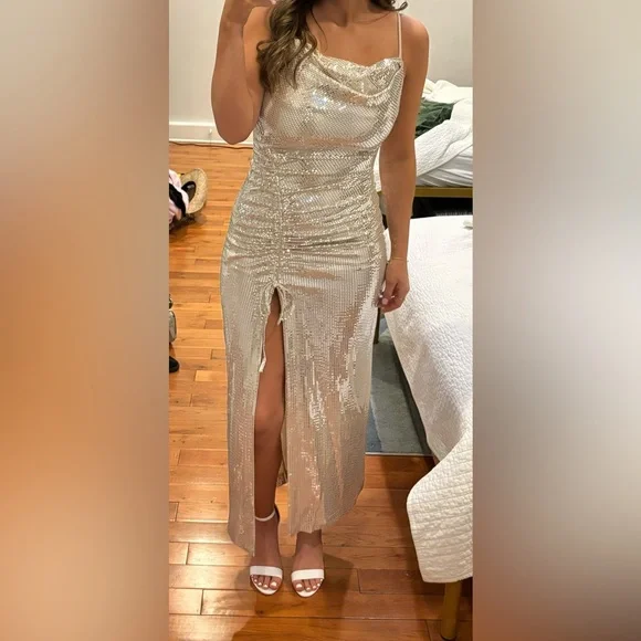 REVOLVE | Dresses | Silver Sparkly Revolve Dress | Poshmark